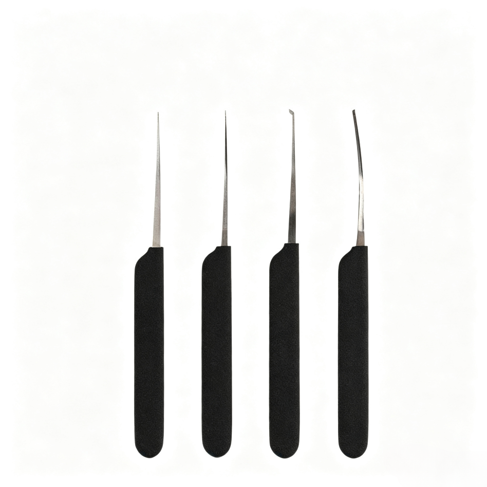 HUK 4-Piece Automotive Lock Cylinder Maintenance Pick Set