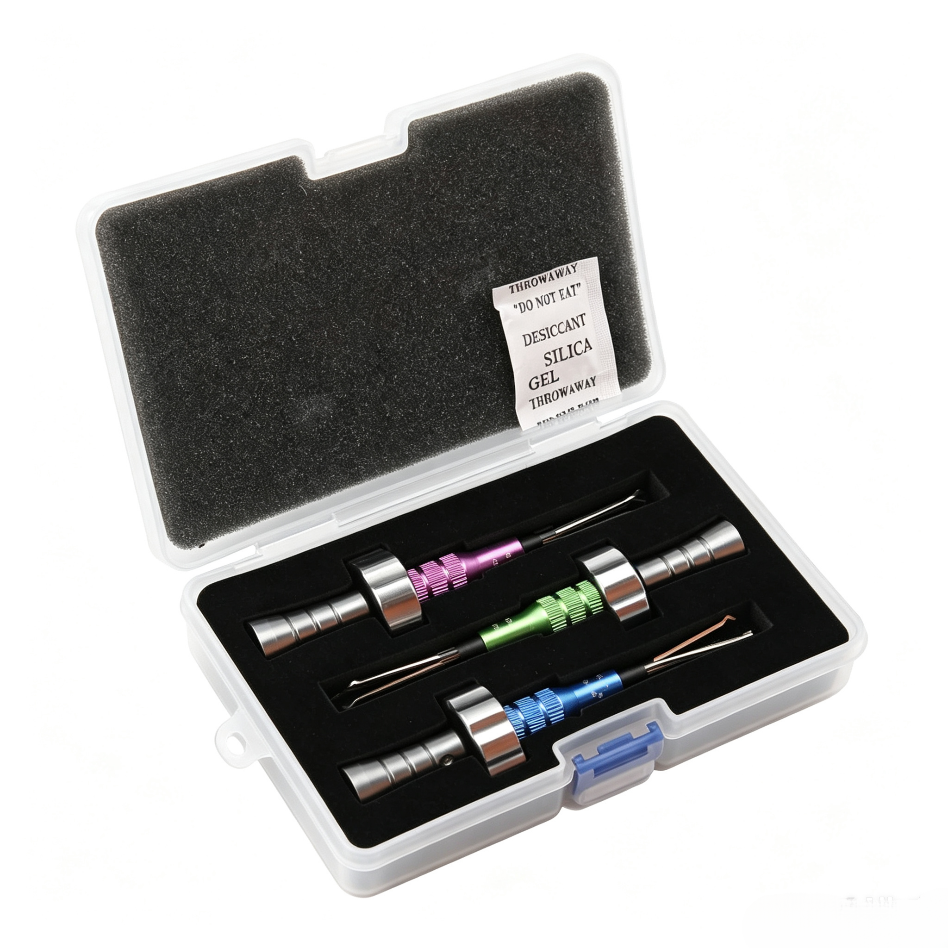 KLOM Three-Pack Tubular/Star Lock Professional Maintenance Tools with Storage Box