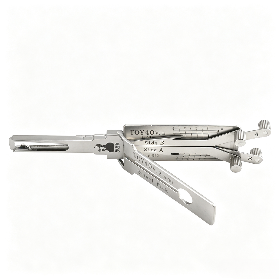 Li's 2-in-1 TOY40 Automotive Lock Maintenance Tool for Toyota & Mitsubishi Internal Milling Locks
