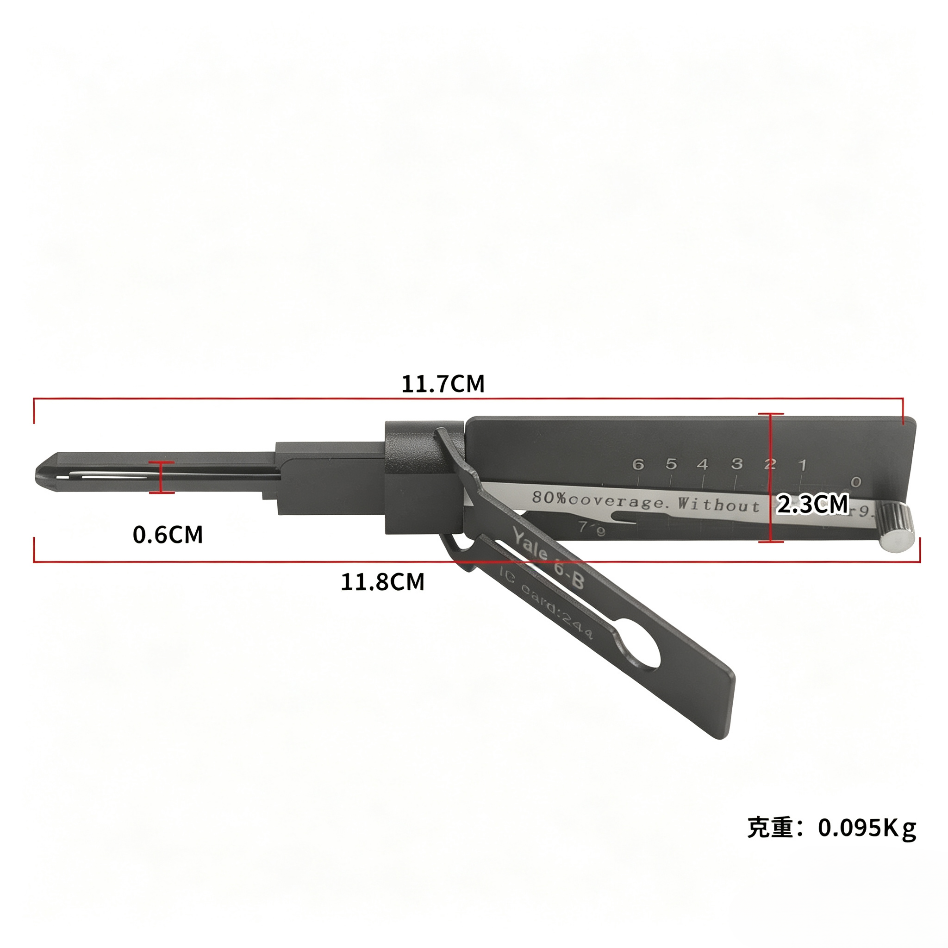 Li's 2-in-1 Maintenance Tool for Yale-6B 6-Pin Single Groove Lock Cylinder