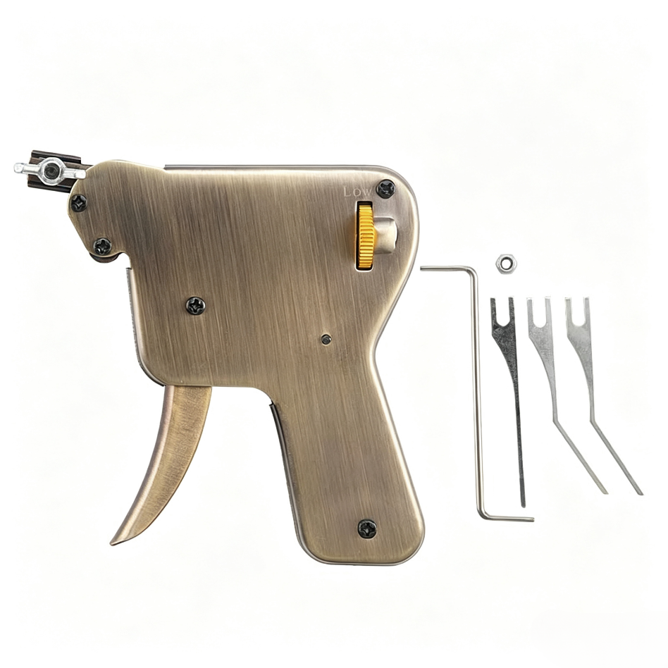 Manual Bottom-Activated Pick Gun for Single-Sided Locks, KLOM Lock Opening Tool