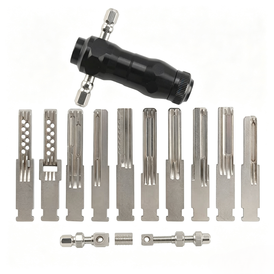 Speed Storm 10Pcs Key Jiggler Set, Dual Mechanical Sensory Feedback