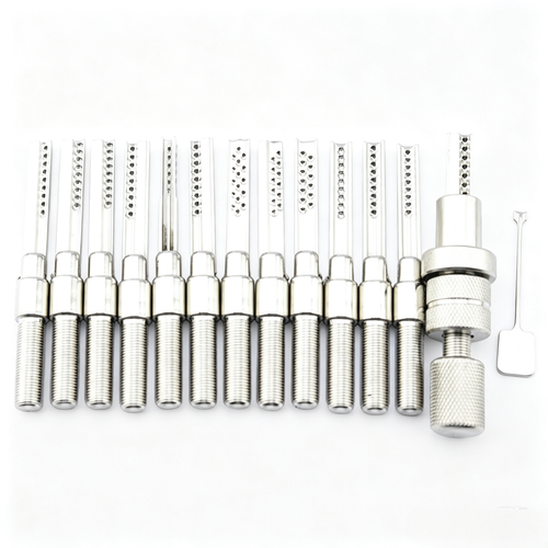 14Pcs AB Type Lock Bump Key Set, Professional Locksmith Bumping Tool Kit
