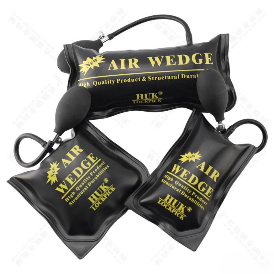 Air Wedge Inflatable Air Pump Bag, HUK Locksmith Air Wedge Tool, 3 Sizes Air Shim Pump Wedge for Door & Window Installation