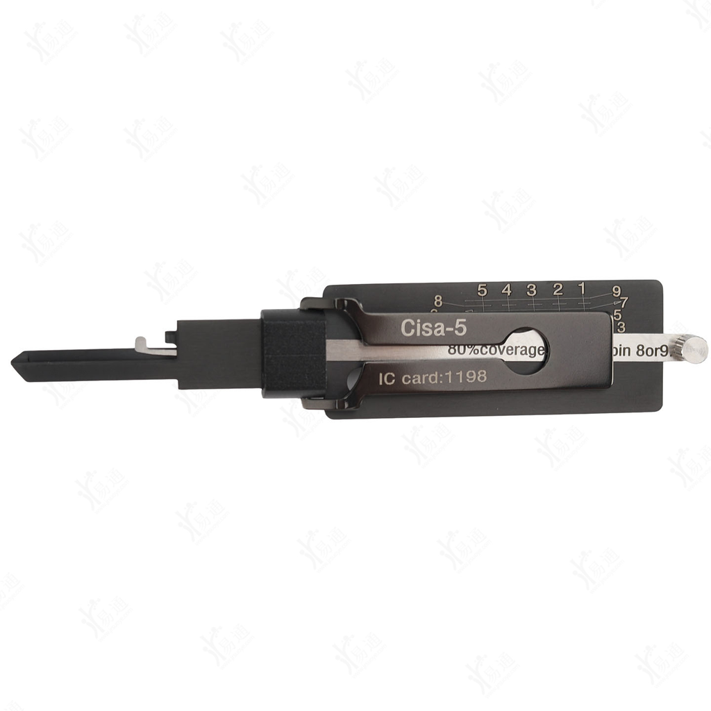 Cisa-5  2 in 1 Lock Pick Tool, Professional Locksmith Tool for Italian CISA 5 Pin Single Cylinder Lock