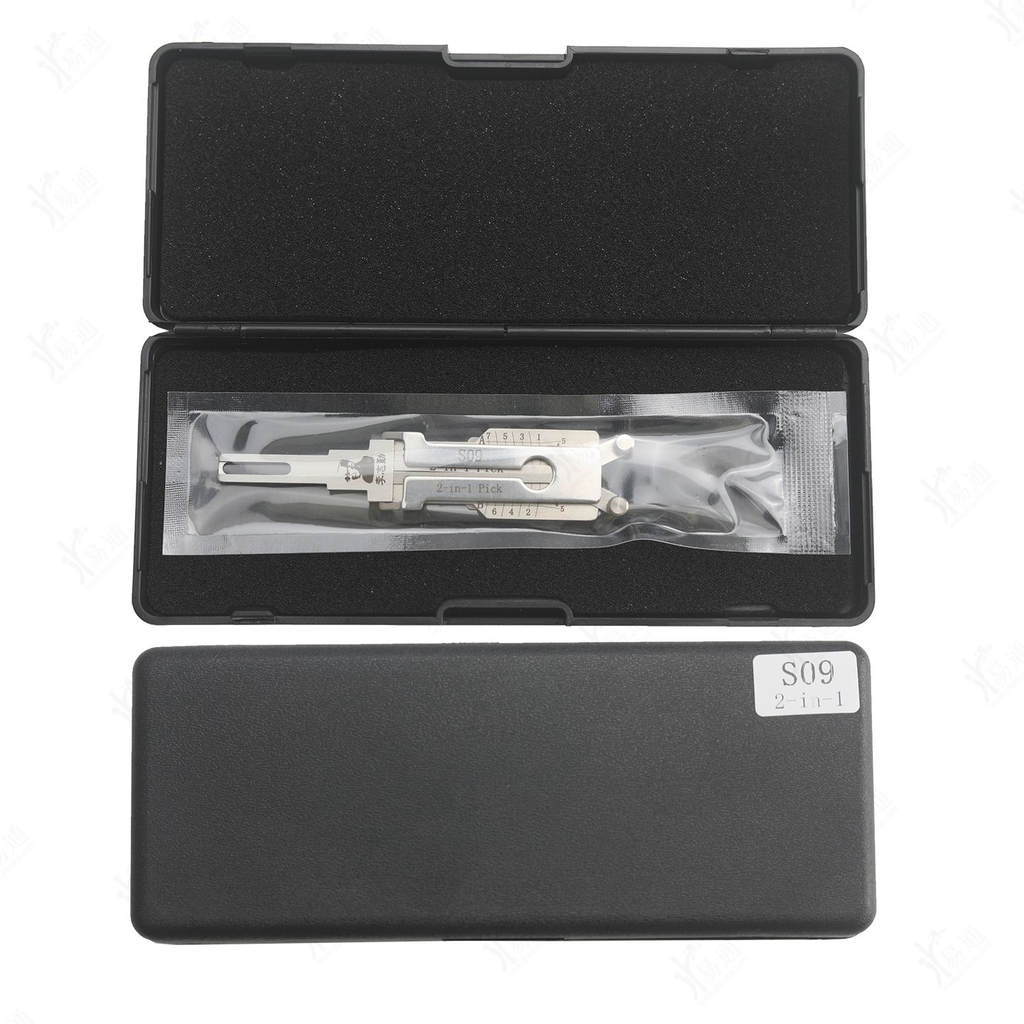 LiShi SO9 2 in 1 Pick Tool, For Hyundai Kia 2025 Internal Milling Key Locksmith Tool