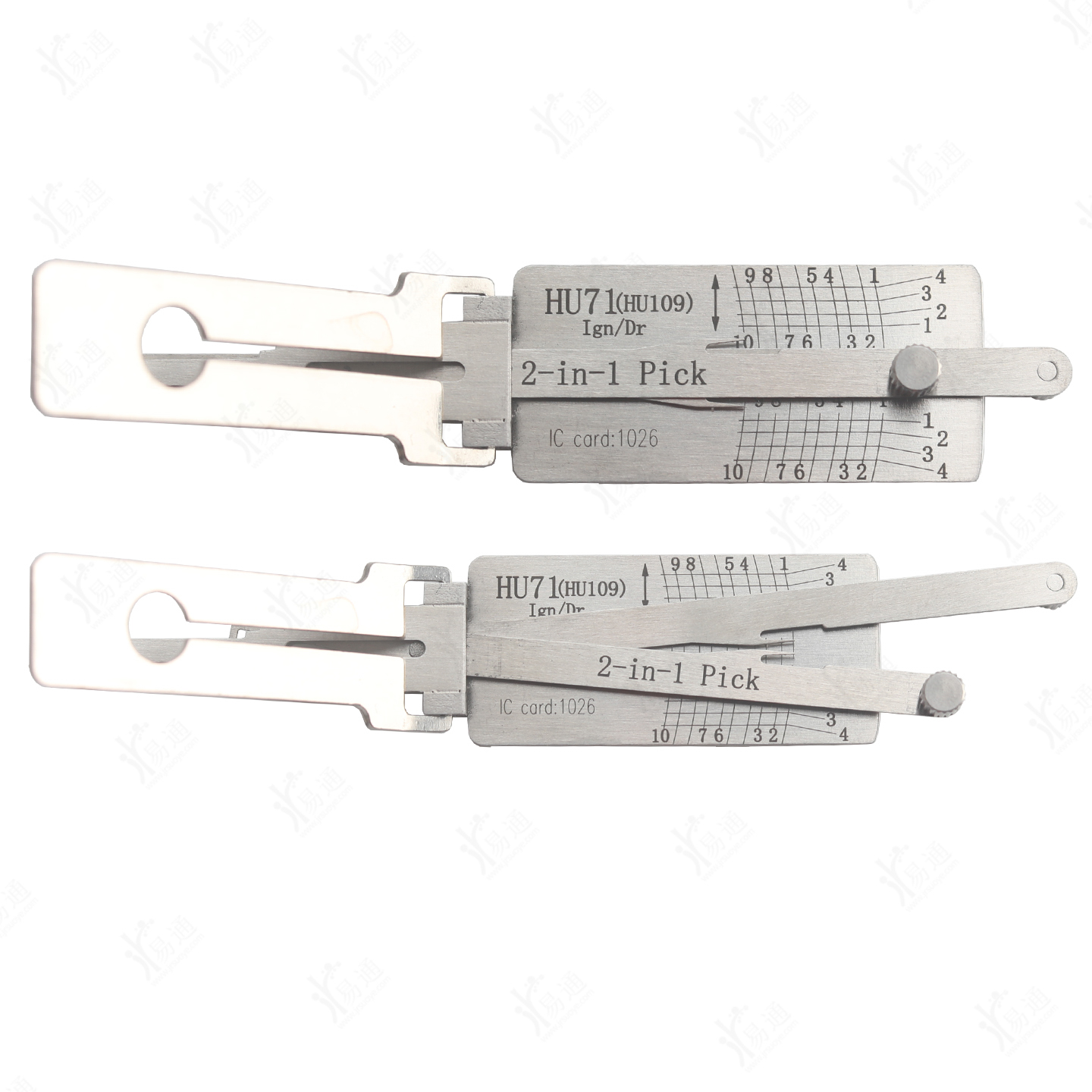 LiShi HU71 (HU109) 2 in 1 Pick Tool, Vertical Milling for Land Rover & Scania Truck Lock