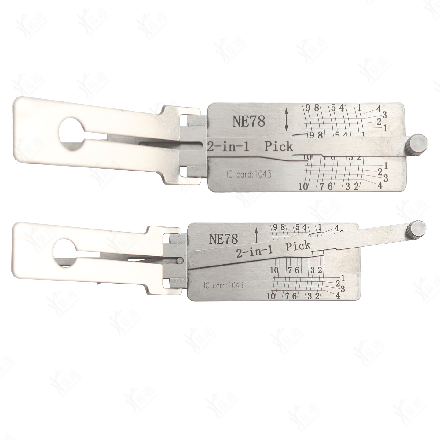LiShi NE78 2 in 1 Pick Tool, Vertical Milling for Peugeot Side Milling Car Loc