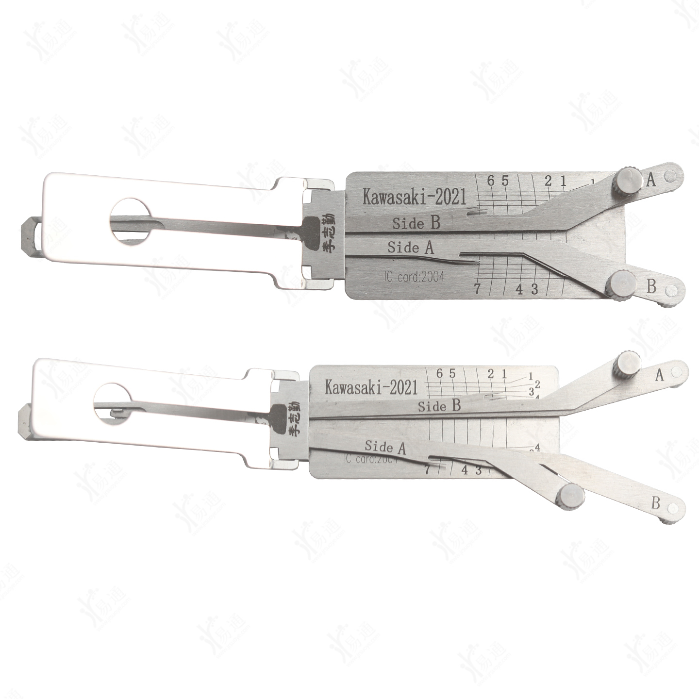 LiShi Kawasaki-2021 2 in 1 Pick Tool, Vertical Milling for Kawasaki Inner Milling Motorcycle Lock