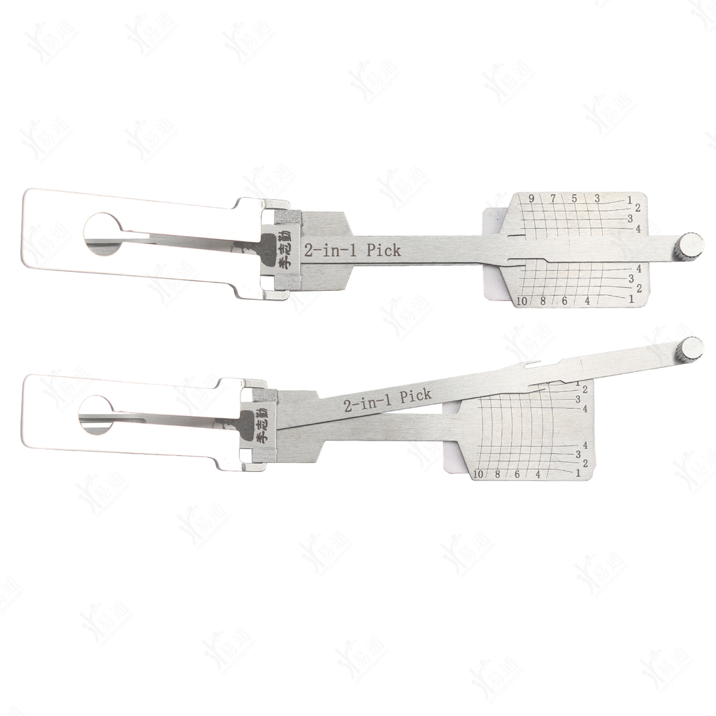 LiShi MAZ26R 2 in 1 Pick Tool, Flat Milling for New Mazda 2-Track Car Lock