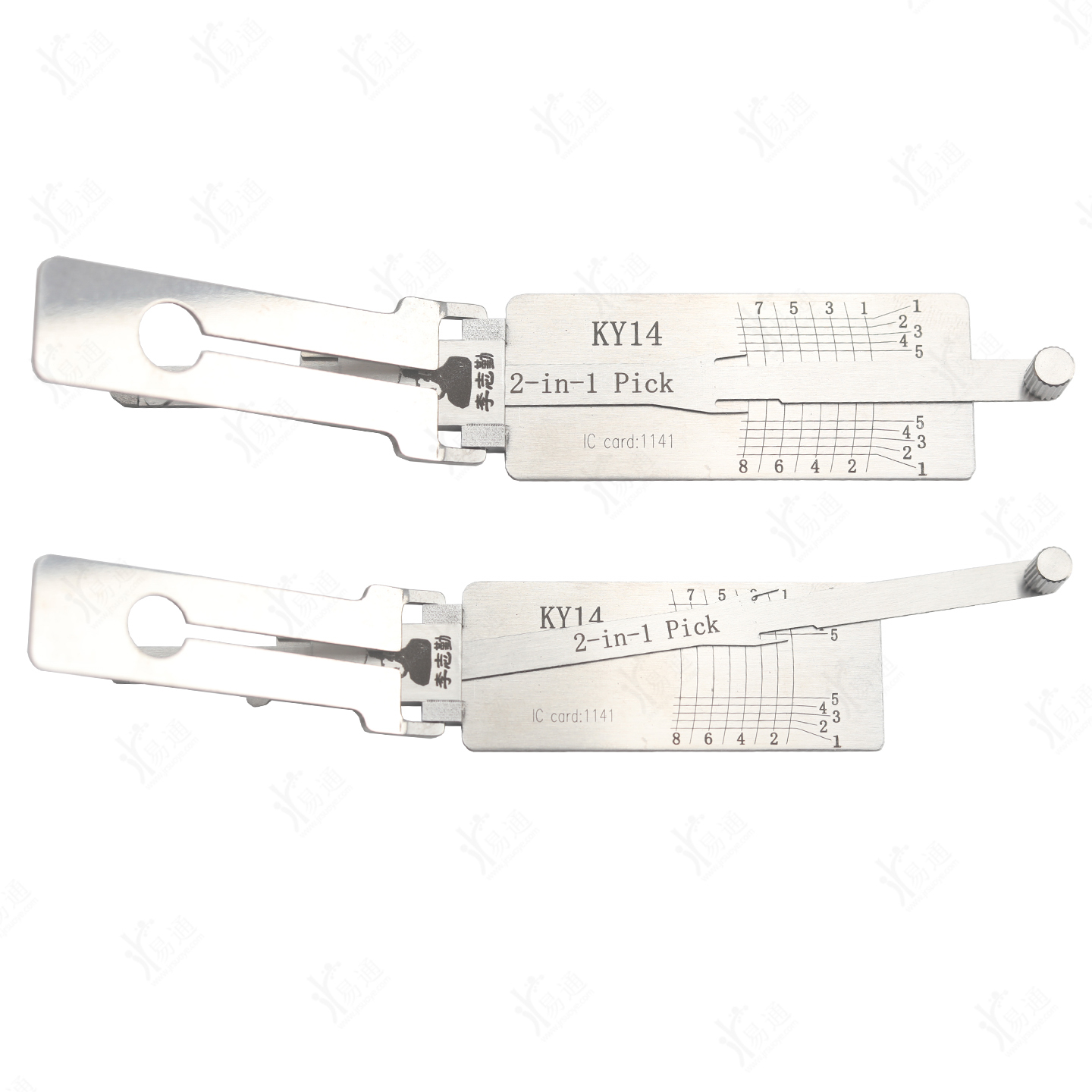 LiShi KY14 2 in 1 Pick Tool, Flat Milling for Korean Kia Car Lock