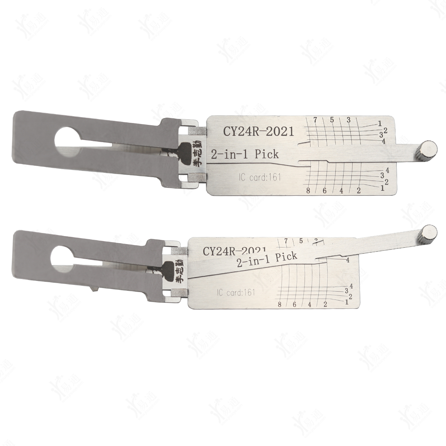 LiShi CY24R-2021 2 in 1 Pick Tool, Flat Milling for New Jeep Car Lock