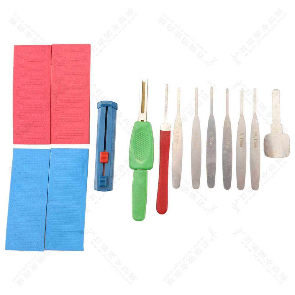 Single & Double Leaf Lock Tool Set, Complete Maintenance Kit for Locksmith