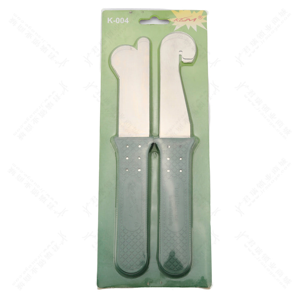 KLOM 4-Piece Flexible Door Gap Shim Set – Bendable Stainless Steel Locksmith Door Opening Tool