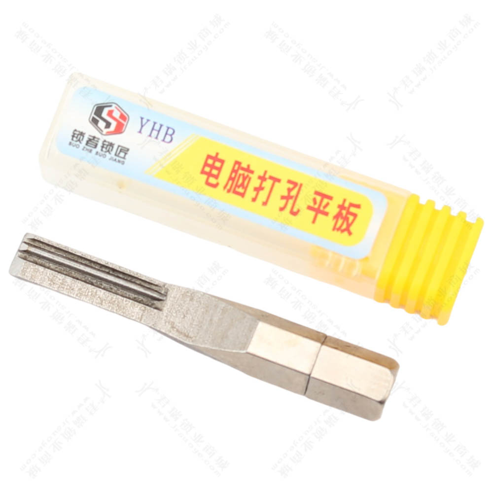 YHB Computer Drilled Single Row Pin Tinfoil Tool, Hard & Soft Locksmith Tool