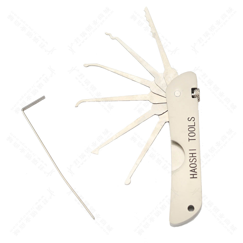 Haoshi Foldable Single Hook, Portable Locksmith Pick Tool