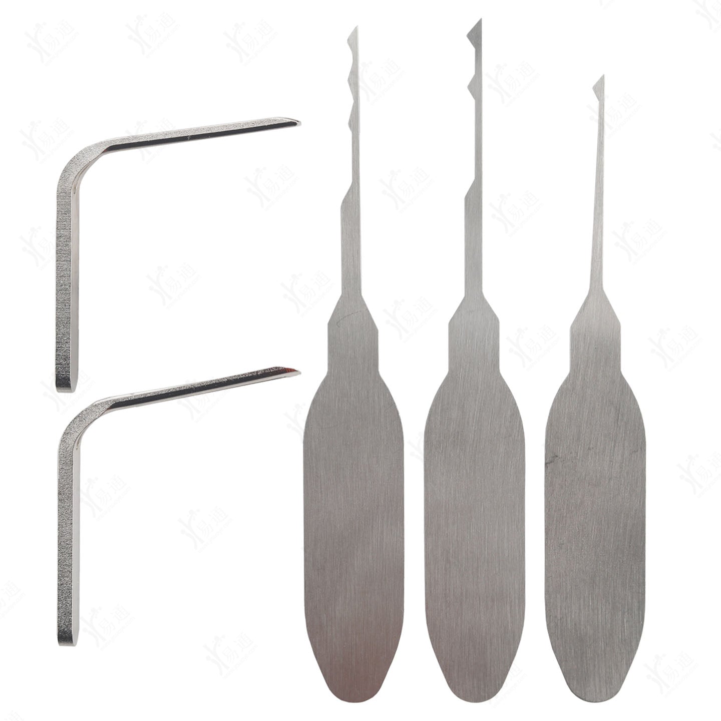 HUK Crescent Pick 5 Pcs Set, Hu's Crescent Tools Kit